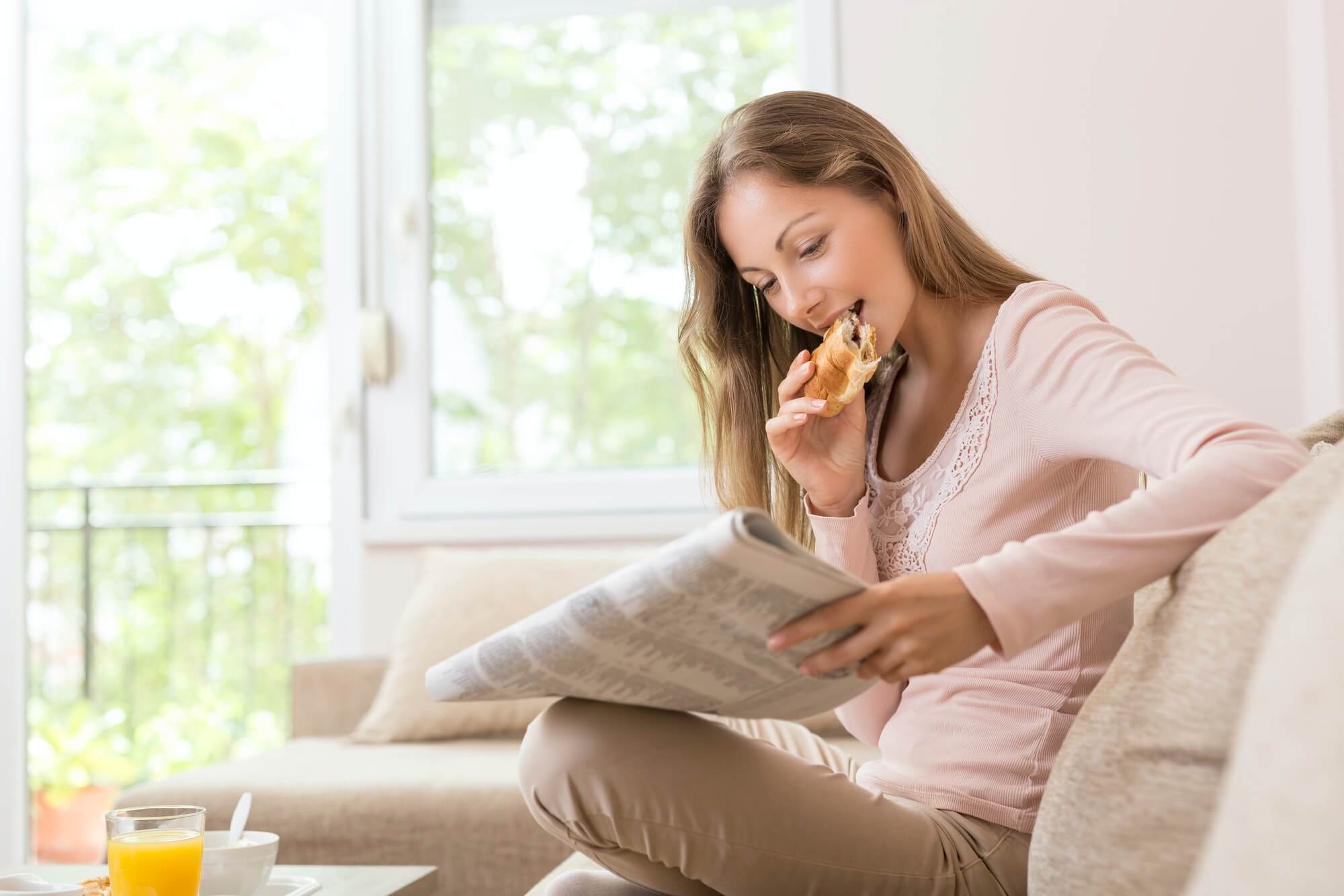 Breakfast and the newspapers